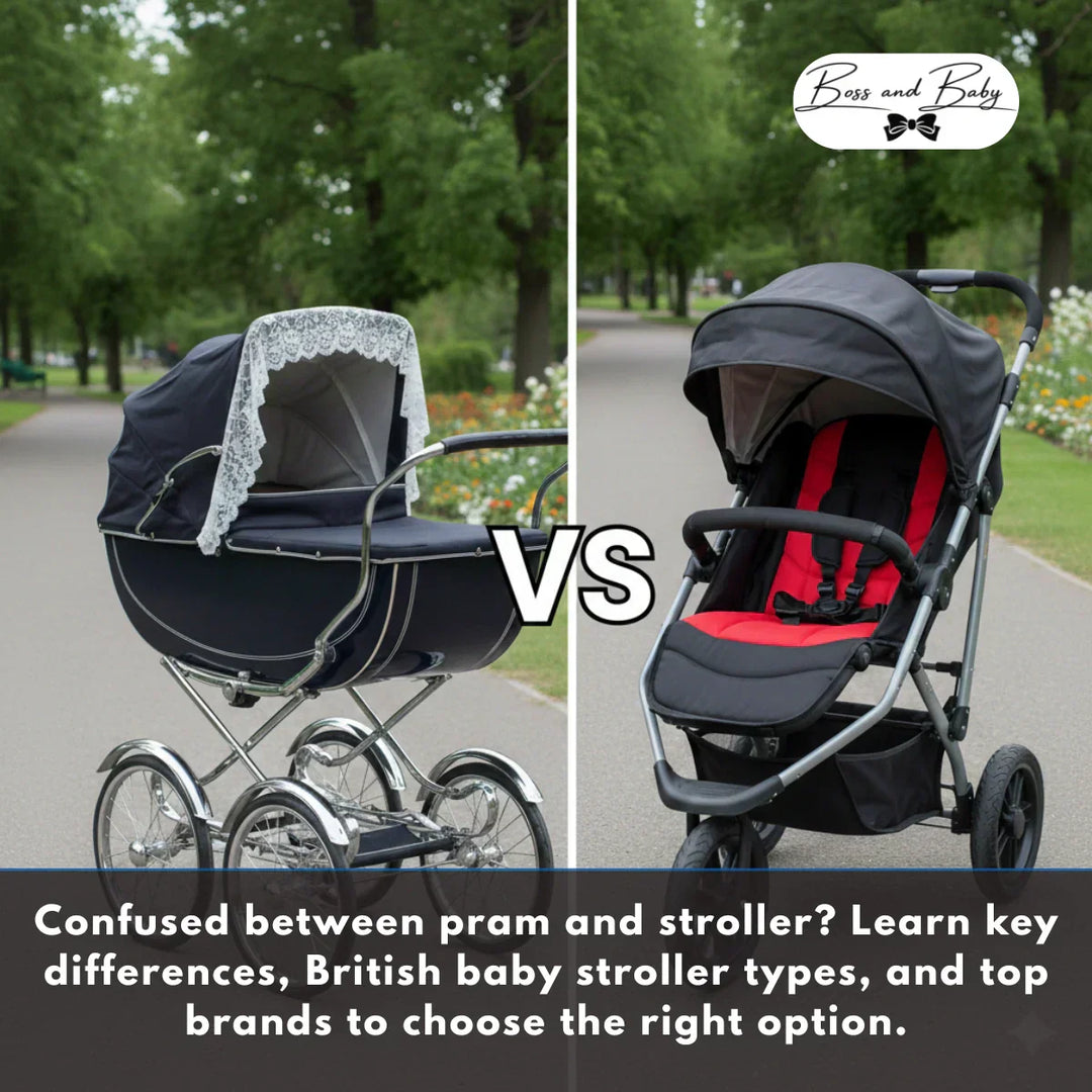 Confused between pram and stroller Learn key differences, British baby stroller types, and top brands to choose the right option