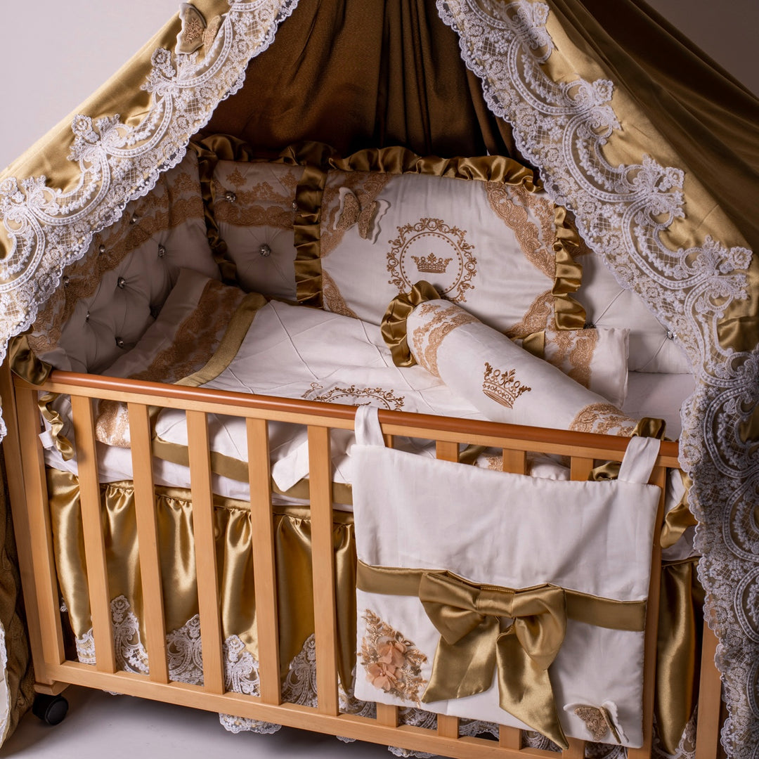 Luxury Royal Gold Crown Bedding Set
