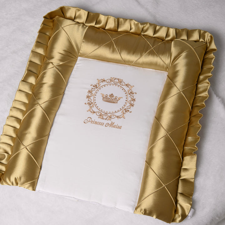 Gold Crown Crib Bedding Sheet