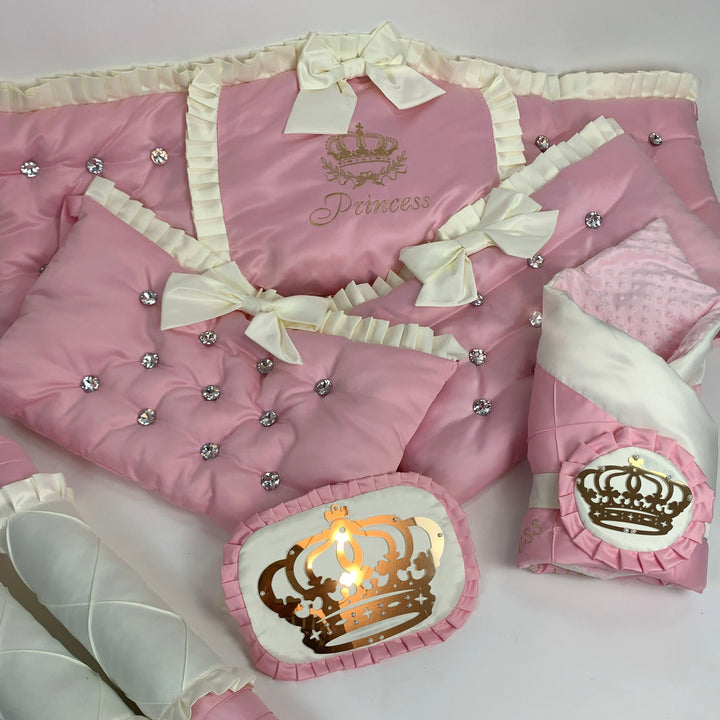 Royal Palace  Baby Girl Bedding full Set with Canopy