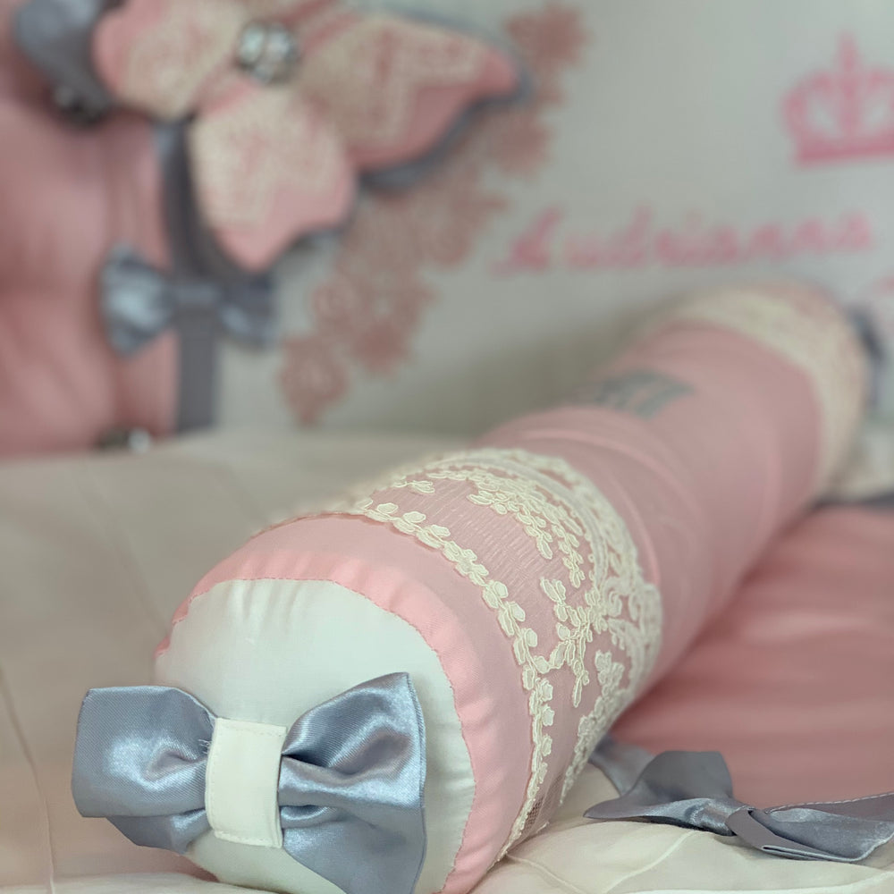 Pink Elegant Princess Luxury Crib Bedding pillow