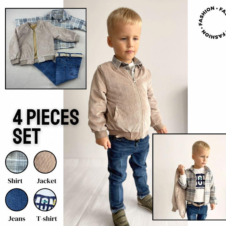 Toddler Boy Western Outfit – Casual Formal Suit for Kids
