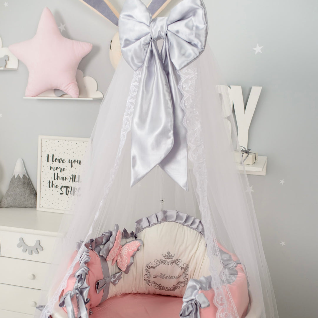 Round Baby Bassinet Bedding full Set