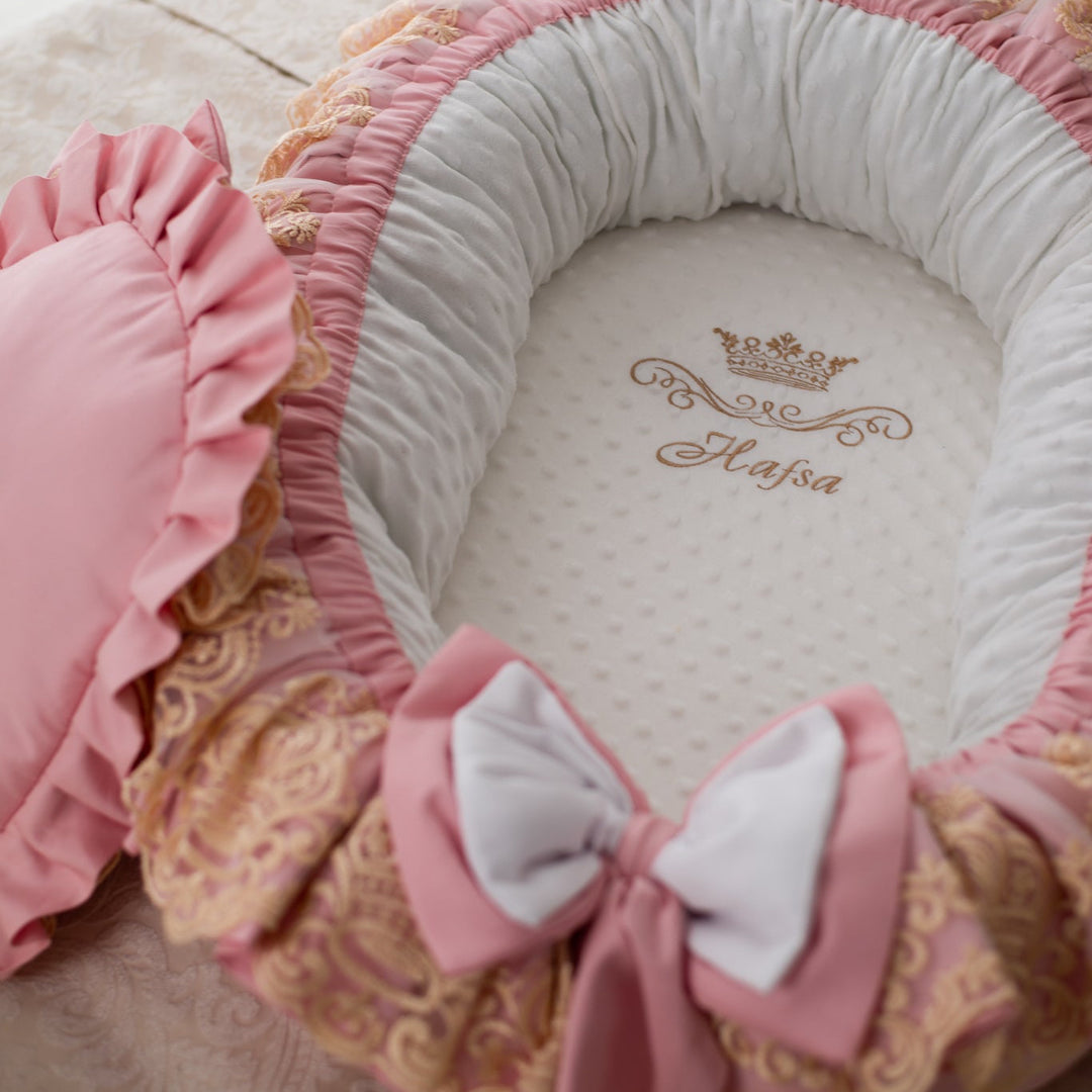 Newborn Sleeping Nest Bed with Ruffles