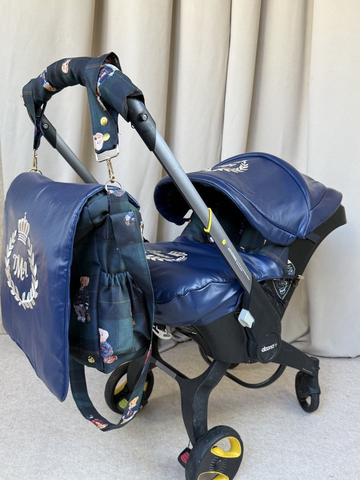 Royal Navy Teddy Bear Baby Car Seat Cover Set