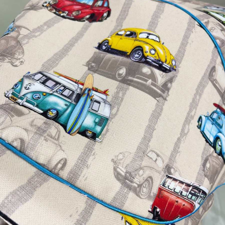 Baby Boy Car Seat Covers: Vintage Volkswagen Van & Retro Car Design

