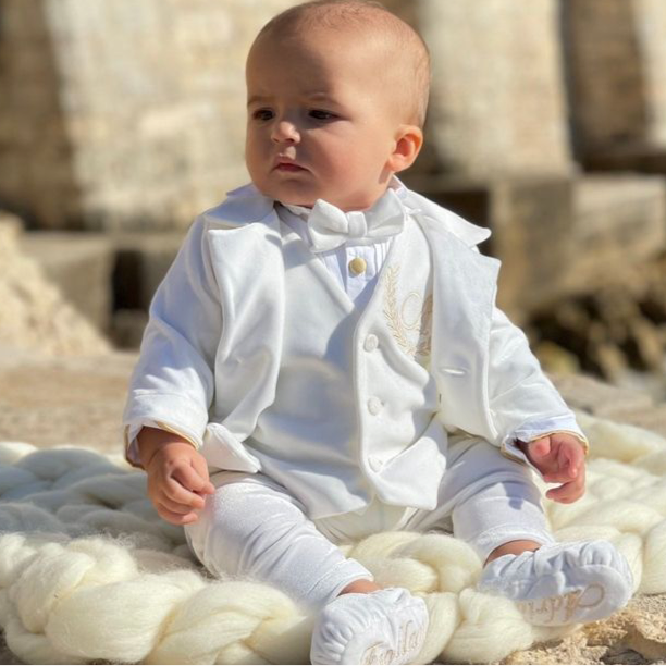 Baby Boy Velvet Tuxedo – Elegant Outfit for Special Occasions