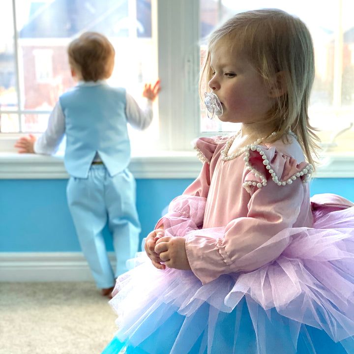 First Birthday Girl Tutu Dress – Floral Custom Dress