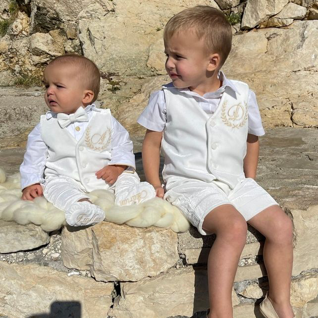Baby Boy Velvet Tuxedo – Elegant Outfit for Special Occasions