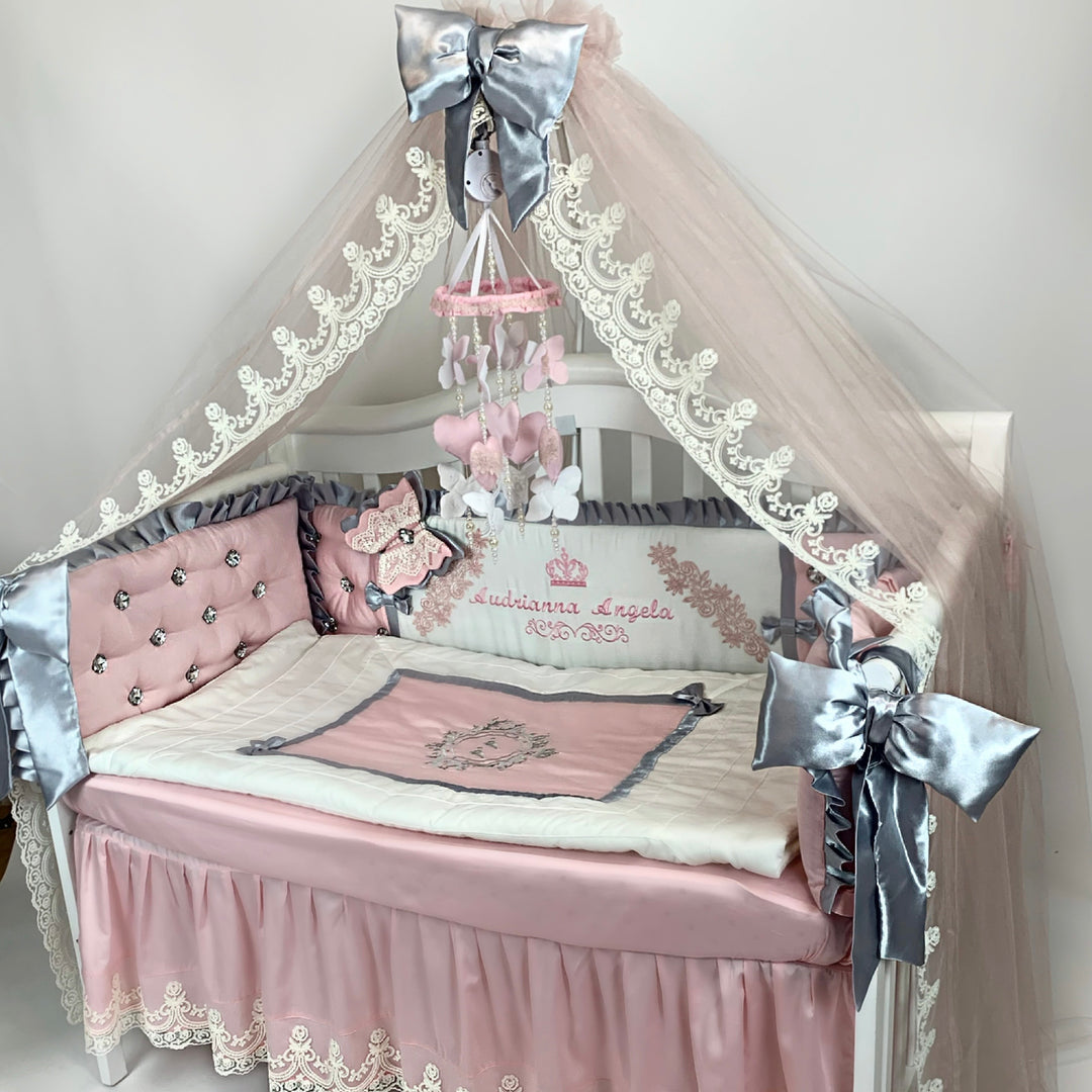 Elegant Princess Luxury Crib Bedding  full Set