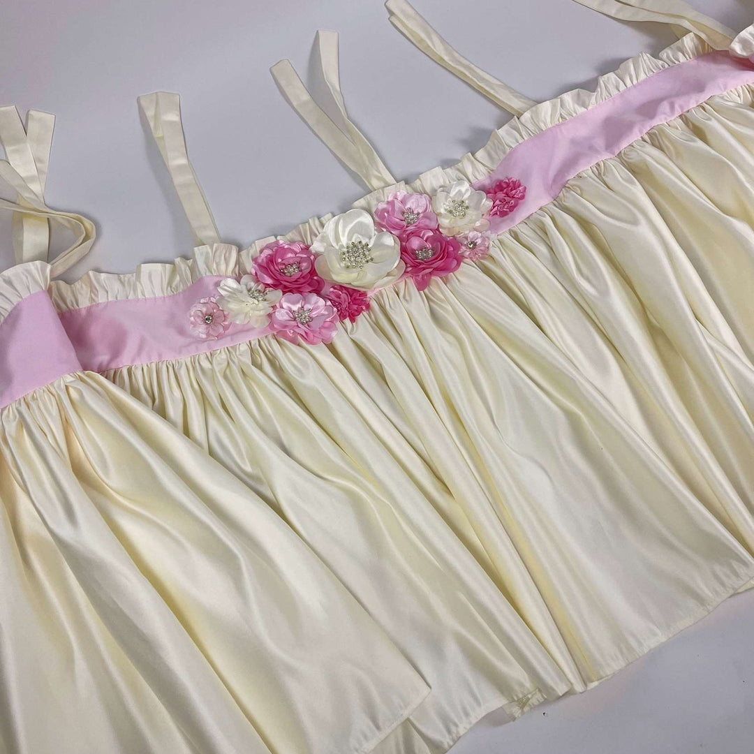 Ruffled Floral Baby Girl Crib Bedding Set
