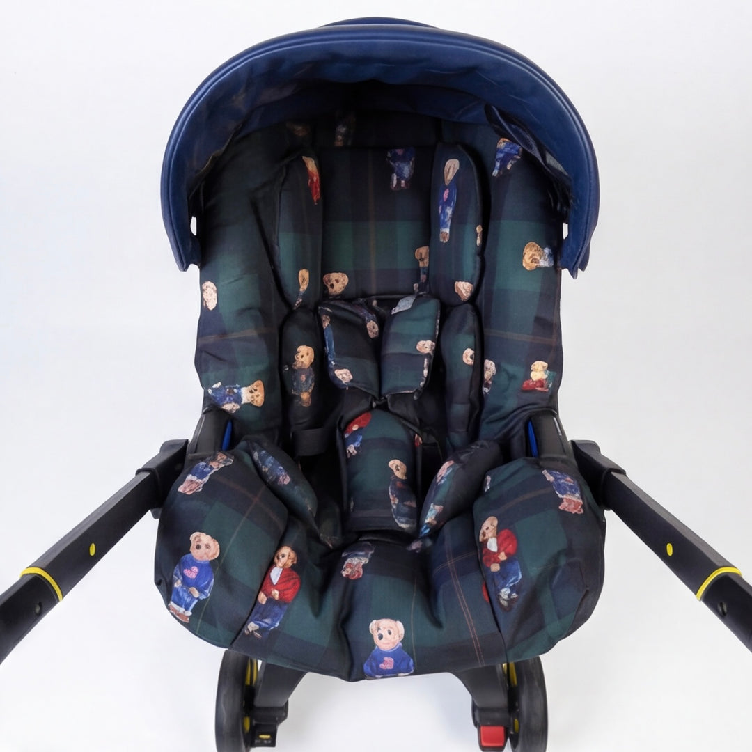 Royal Navy Teddy Bear Baby Car Seat Cover Set