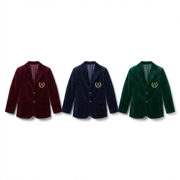 Personalized Velvet Baby Boy Jacket – Formal Outfit