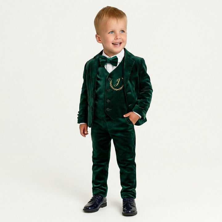 Emerald Green Suit for Baby Boy 