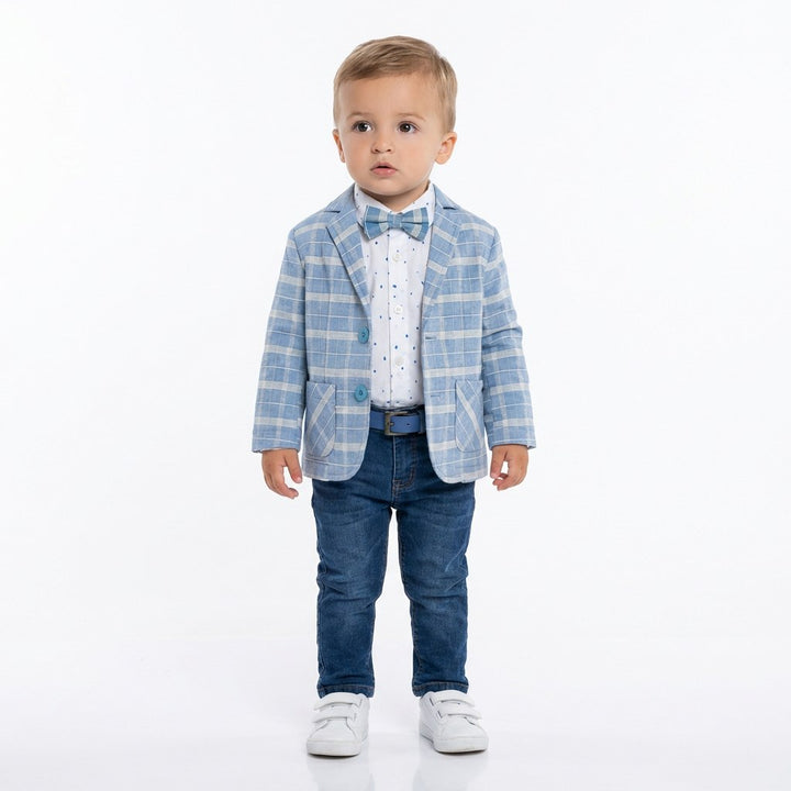 Handmade Kids Tuxedo Jacket and Tartan Suit for Weddings