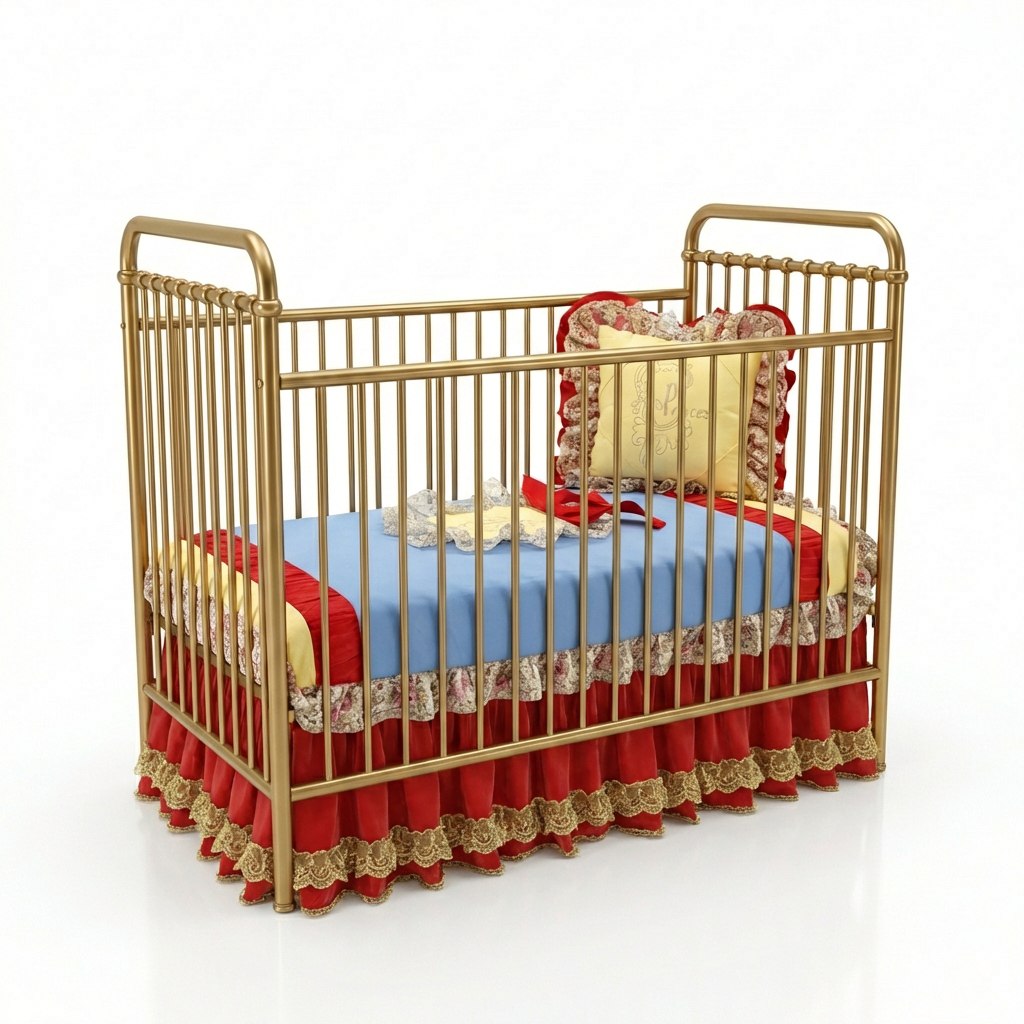 Luxury Girl Crib Baby Crib Bedding Set 