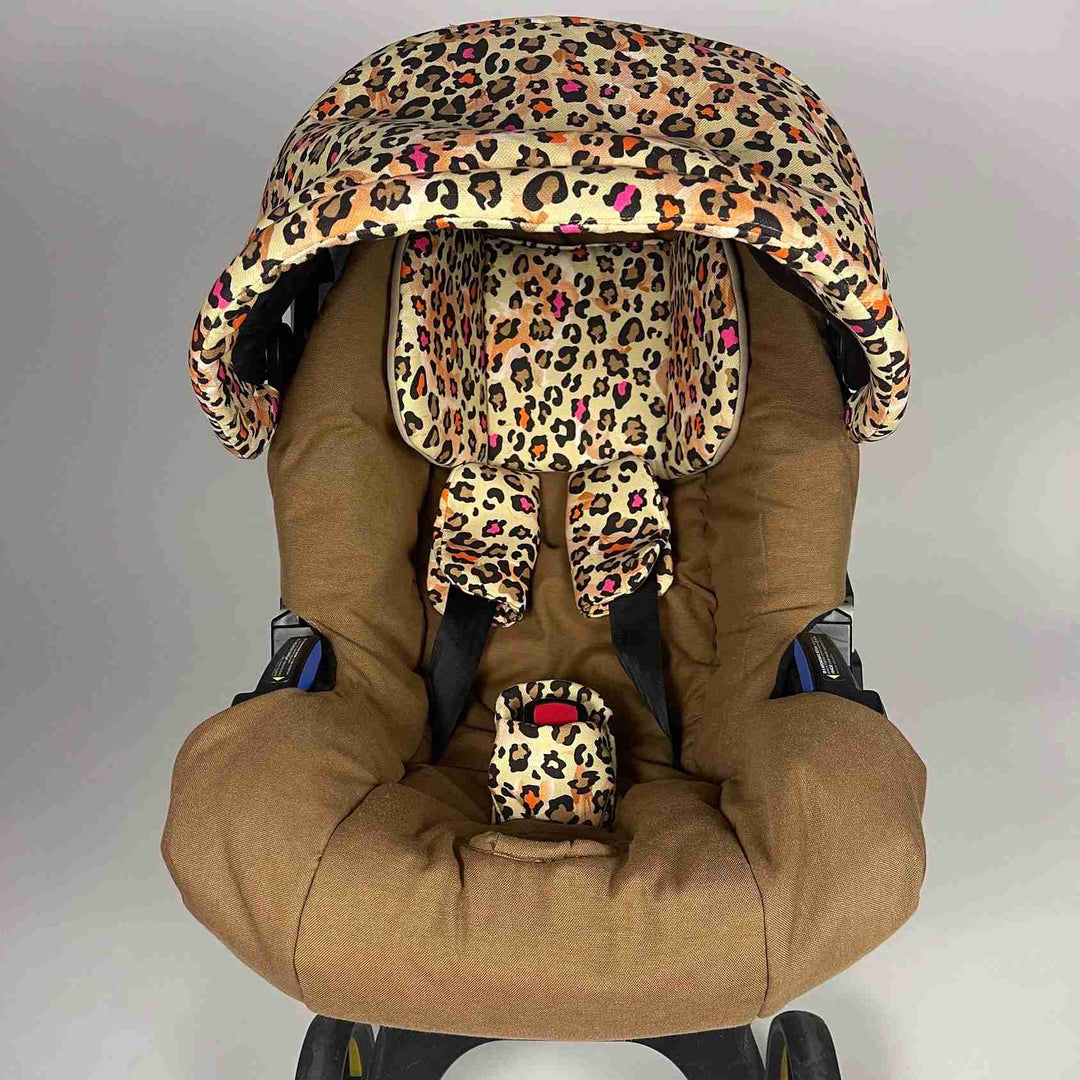 Leopard Print Baby Car Seat & Stroller Cover – Cute Design