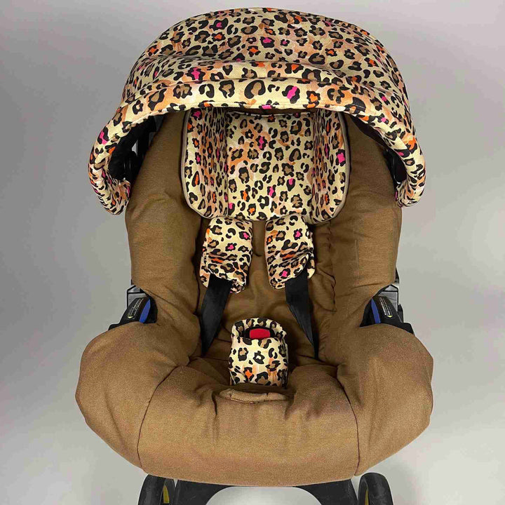 Leopard Print Baby Car Seat & Stroller Cover – Cute Design