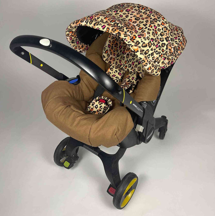 Leopard Print Baby Car Seat & Stroller Cover – Cute Design