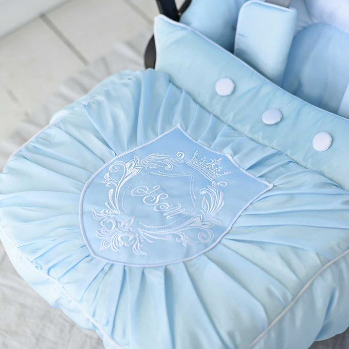 Luxury Light Blue Baby Car Seat Cover Set – Graco