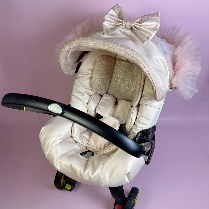 Mermaid Pram & Stroller Car Seat Cover – Baby Girl Comfort