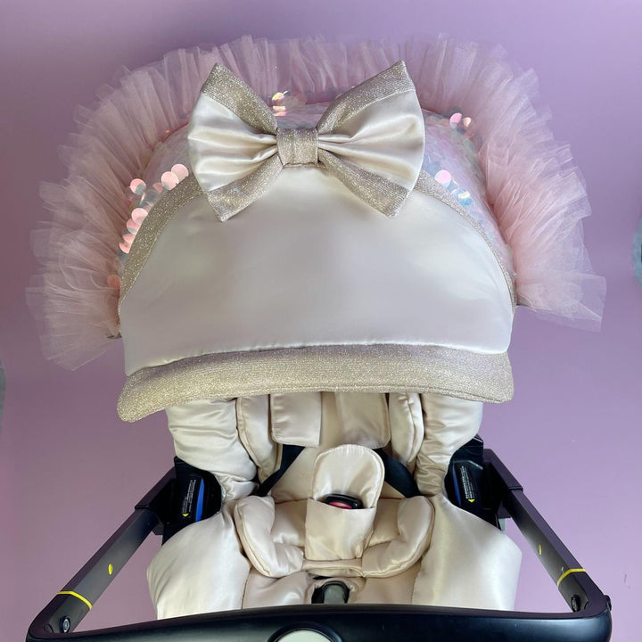 Mermaid Pram & Stroller Car Seat Cover – Baby Girl Comfort