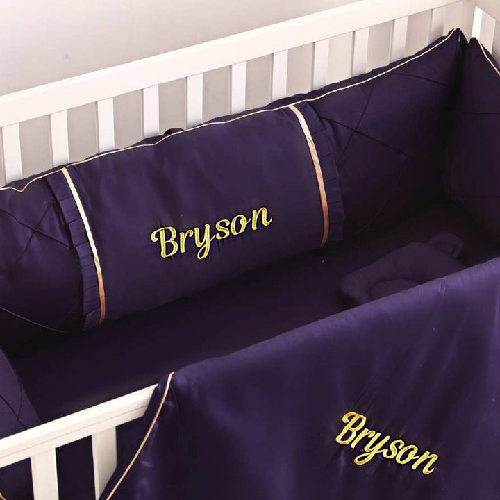 Navy Blue Baby Boy Crib Bedding Set Essentials