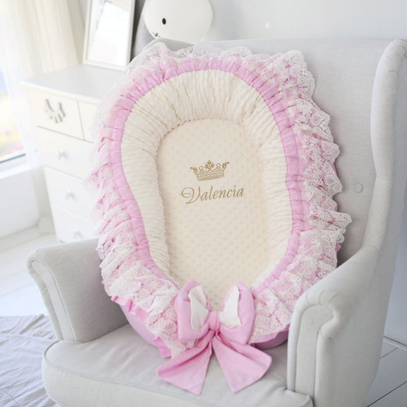 Organic Pink Baby Nest Sleeper – Newborn Co-Sleeper