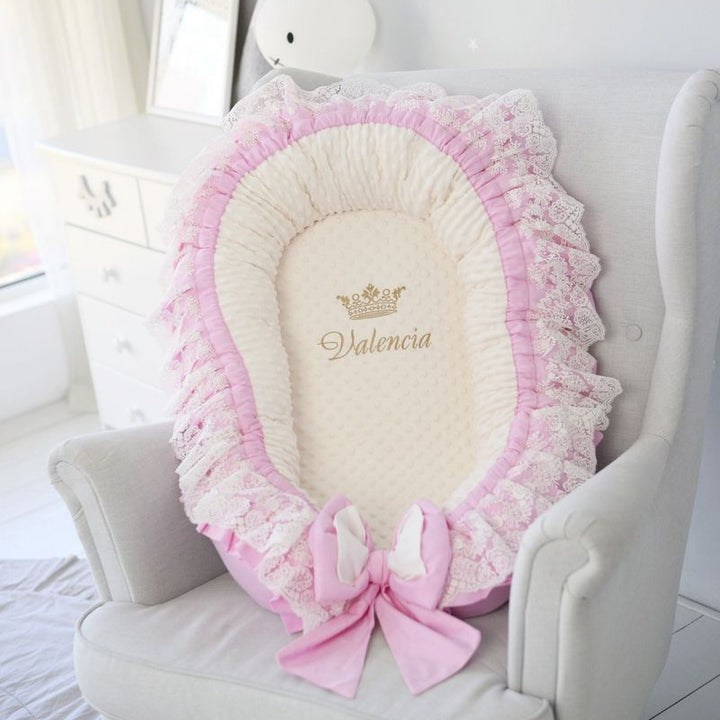 Organic Pink Baby Nest Sleeper – Newborn Co-Sleeper