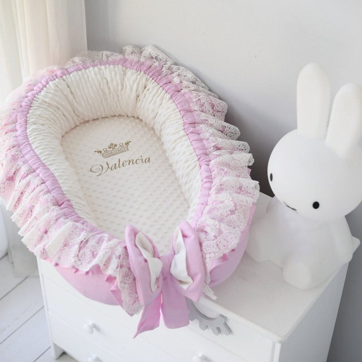 Organic Pink Baby Nest Sleeper – Newborn Co-Sleeper