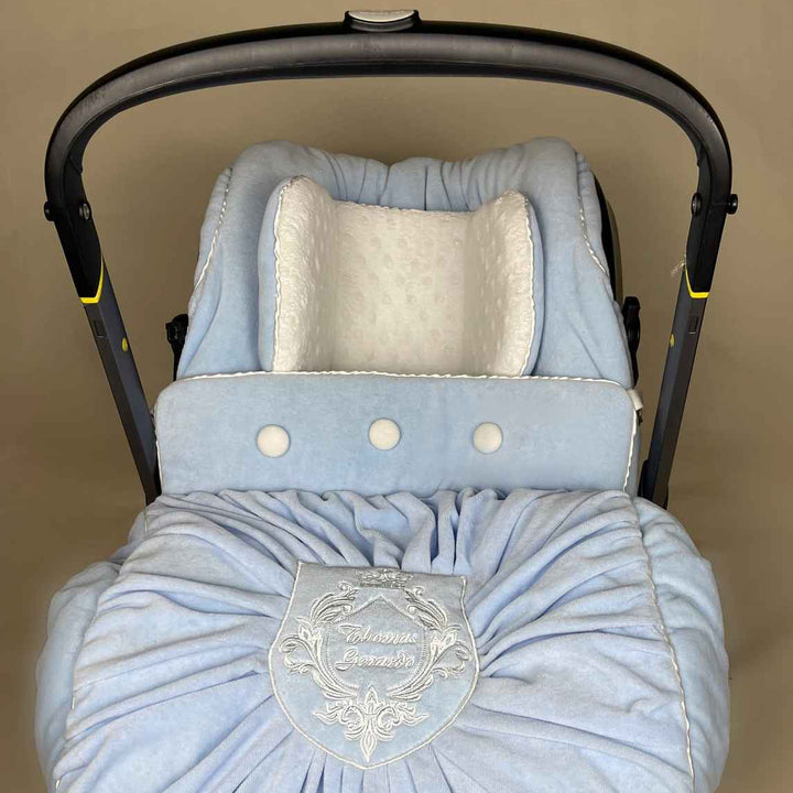 Personalized Baby Car Seat Cover Set – Pastel Comfort