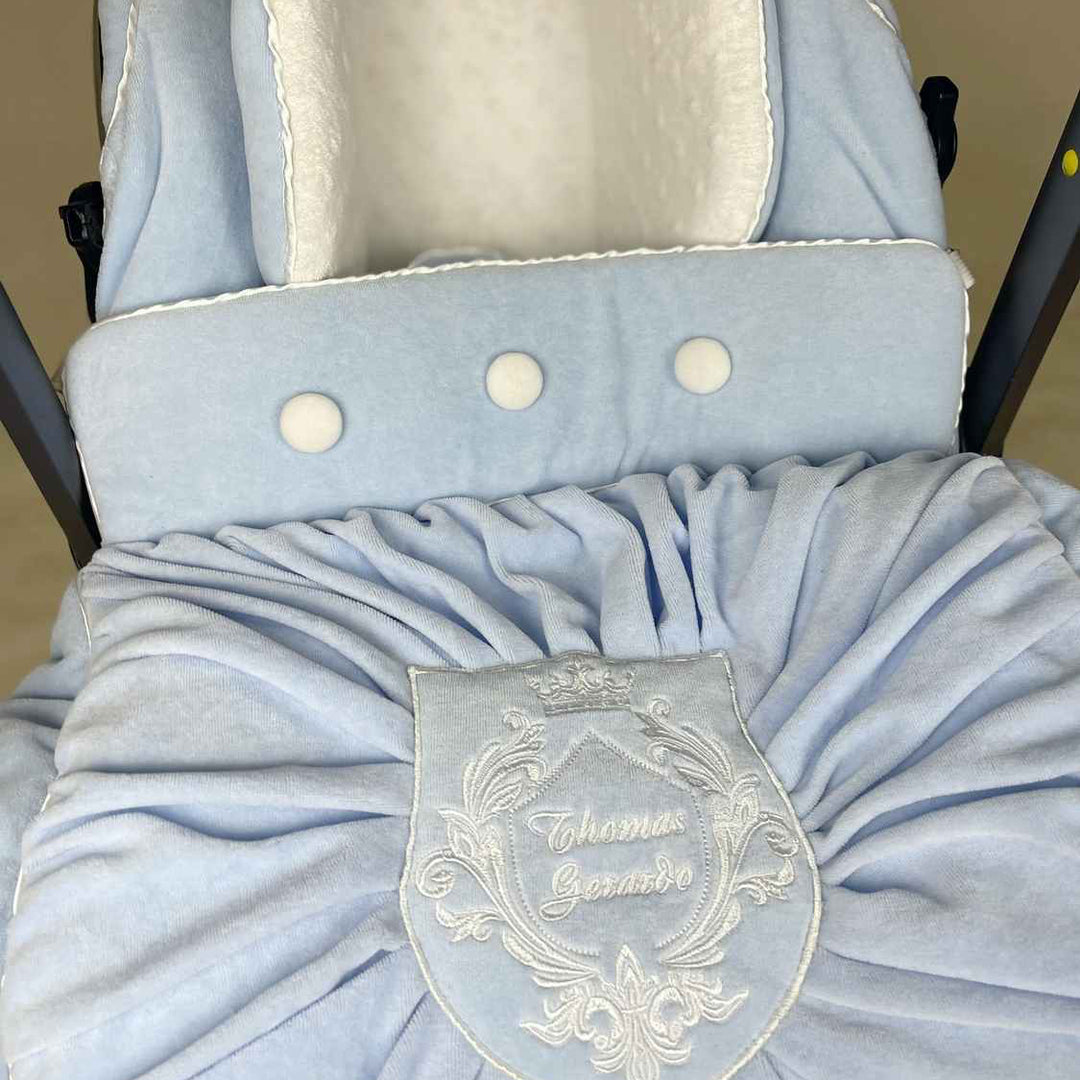 Personalized Baby Car Seat Cover Set – Pastel Comfort