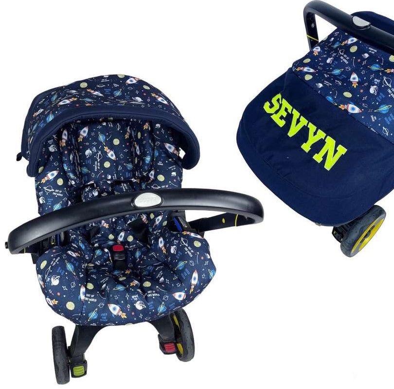 Personalized Outer Space Doona Car Seat Cover – Baby Boy Accessories