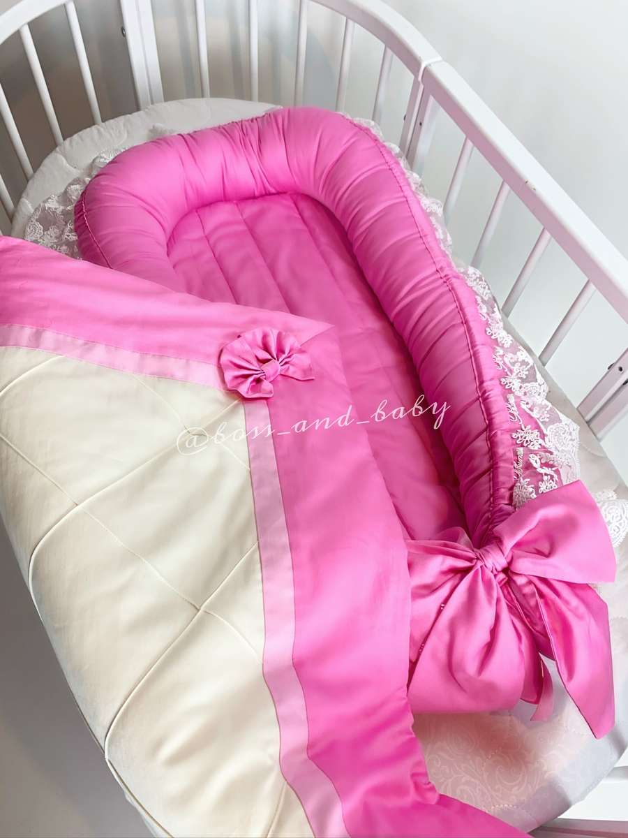 Pink Baby Nest Girls Co-Sleeper