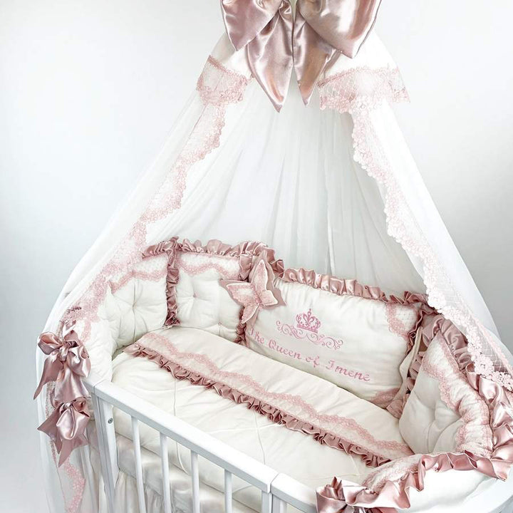 Pink Crib Bedding set