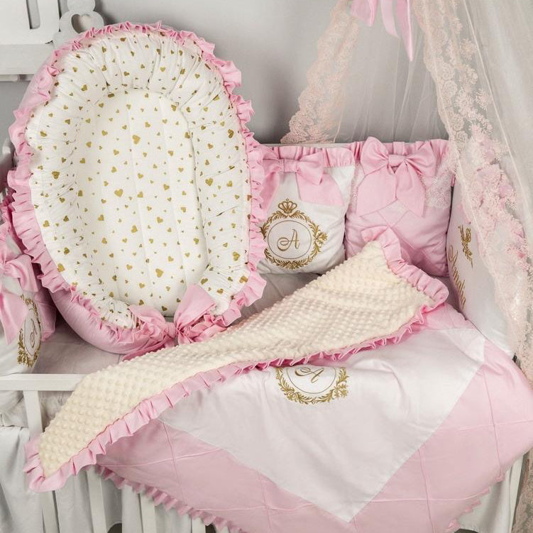 Royal baby girl nursery canopy gold crown decoration