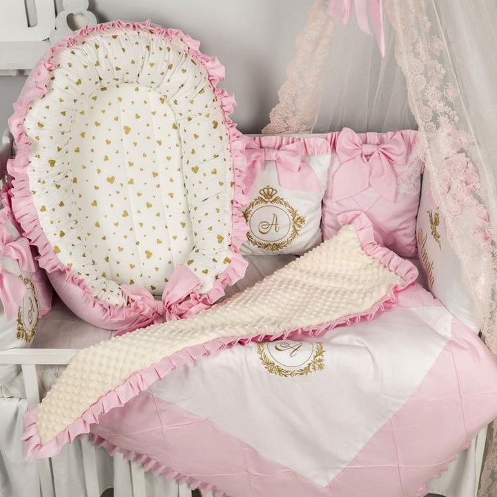 Royal baby girl nursery canopy gold crown decoration