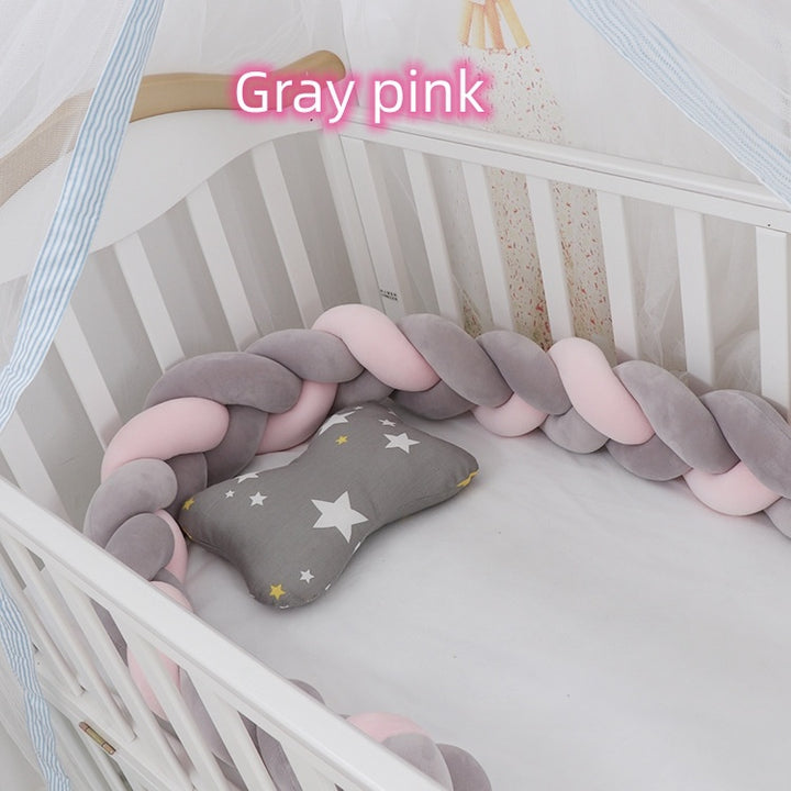 Versatile Baby Braided Crib Bumper Set – Soft & Safe 8