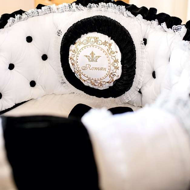 Luxury Neutral Infant Baby Boy Crib Bedding Set Customizable Options