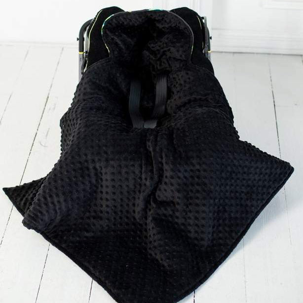 Personalized Space-Themed Hooded Baby Car Seat Blanket