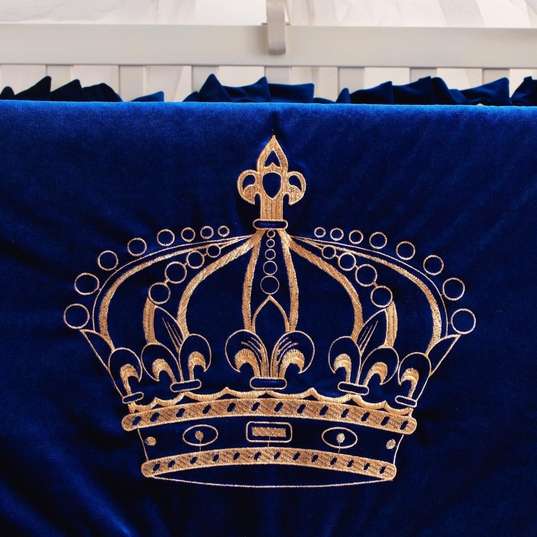 Royal Blue Crown Baby Boy
