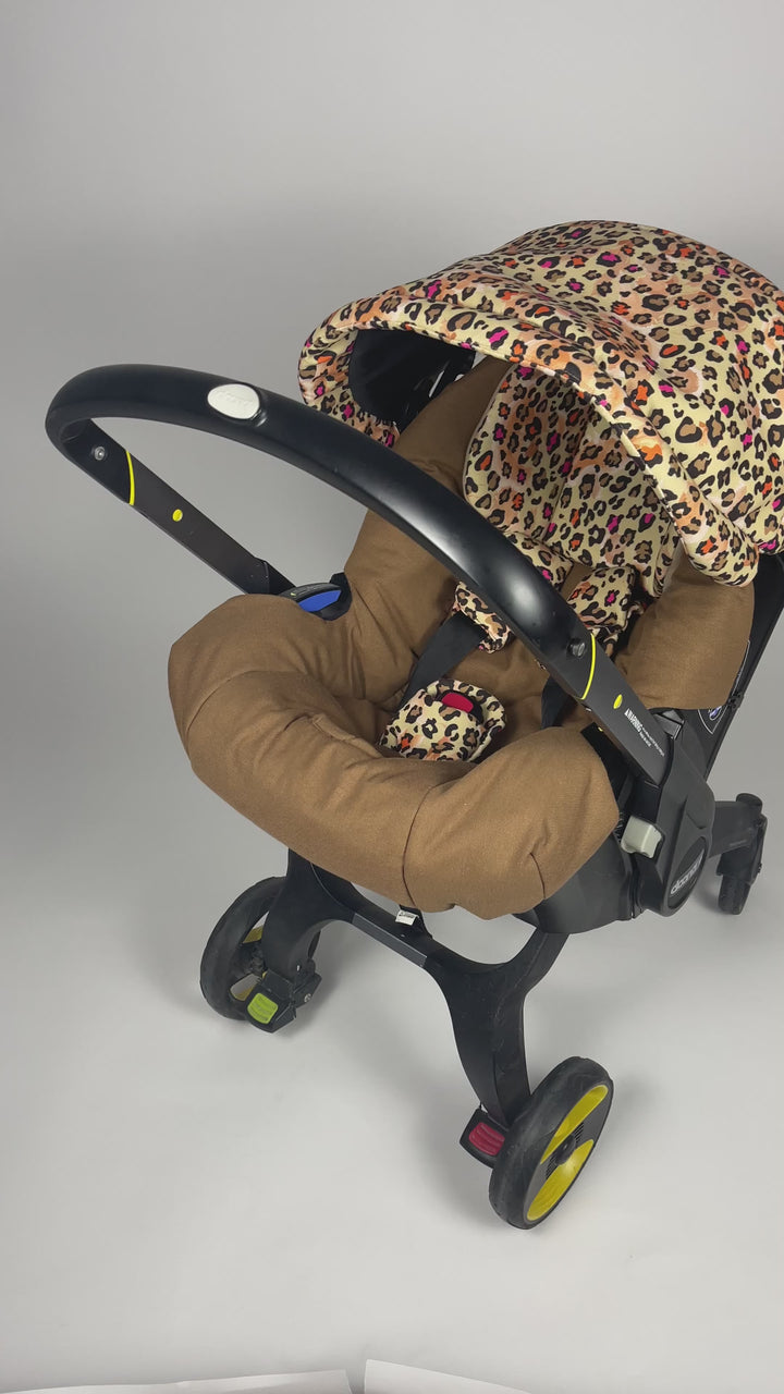 Leopard Print Baby Car Seat & Stroller Cover – Cute Design