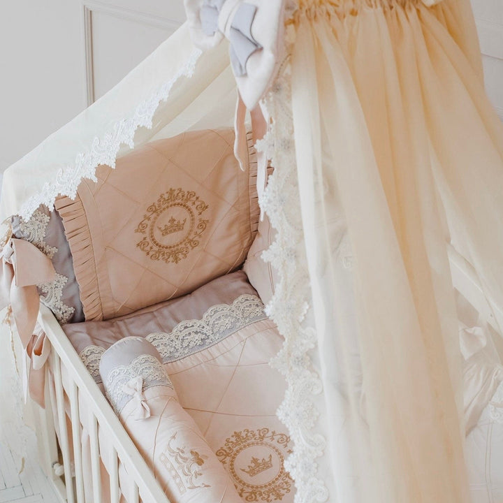 Cream Beige Crib Bedding 
