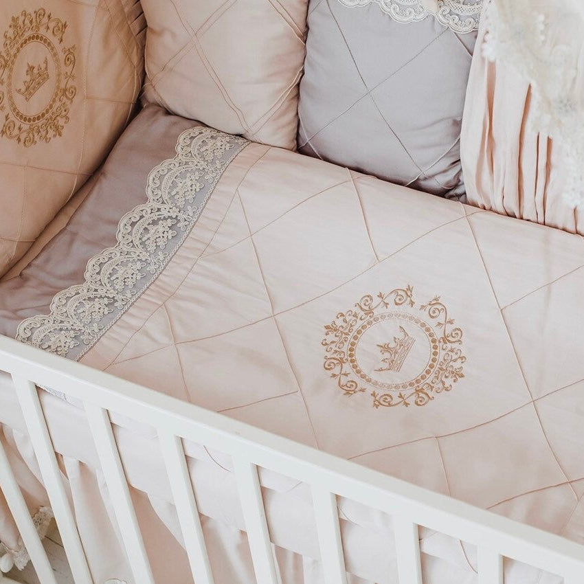 Cream Beige Bedding Set – Neutral Baby Nursery Decor
