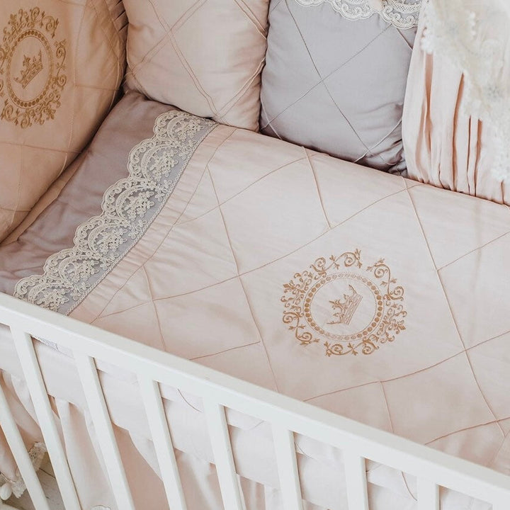 Cream Beige Bedding Set – Neutral Baby Nursery Decor